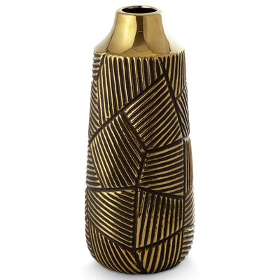 Wazon EUROFIRANY Emmi 12 x 25 cm Czarny