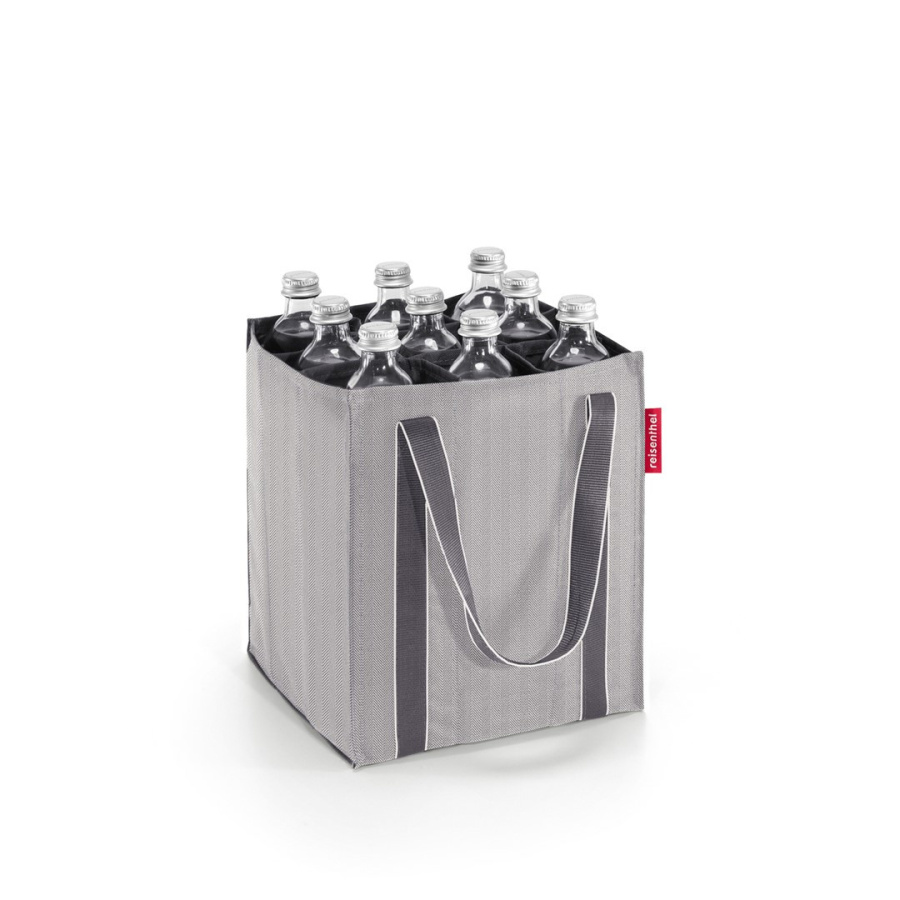 Torba bottlebag, herringbone grey RZJ7074