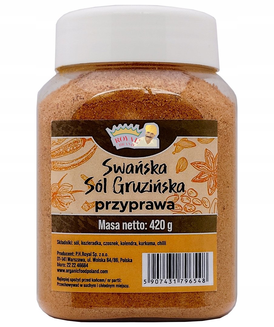 Swańska SÓL GRUZIŃSKA 420g Przyprawa Gruzja Dobra Orientalne w Słoiku Słoik