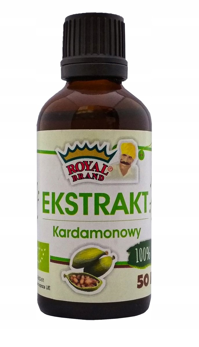 Naturalny Ekstrakt z kardamonu w płynie BIO 50 ml