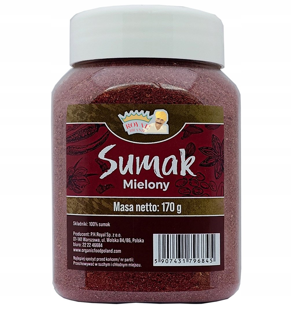Sumak Mielony 170g Uniwersalny Nowość na Rynku w Wielorazowym Słoiku Słoik