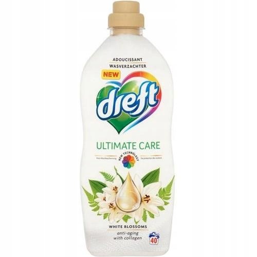 Dreft Ultimate Care BIAŁE KWIATY Płyn do płukania tkanin 40 PRAŃ 1L