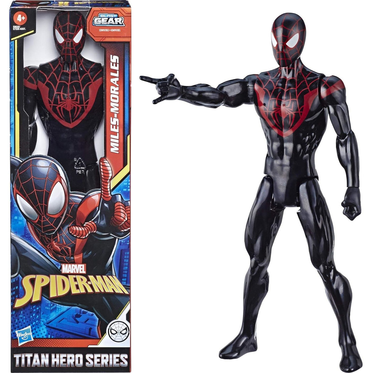 MARVEL SPIDER-MAN TITAN HERO SERIES BLAST GEAR ARMORED MILES MORALES 30cm