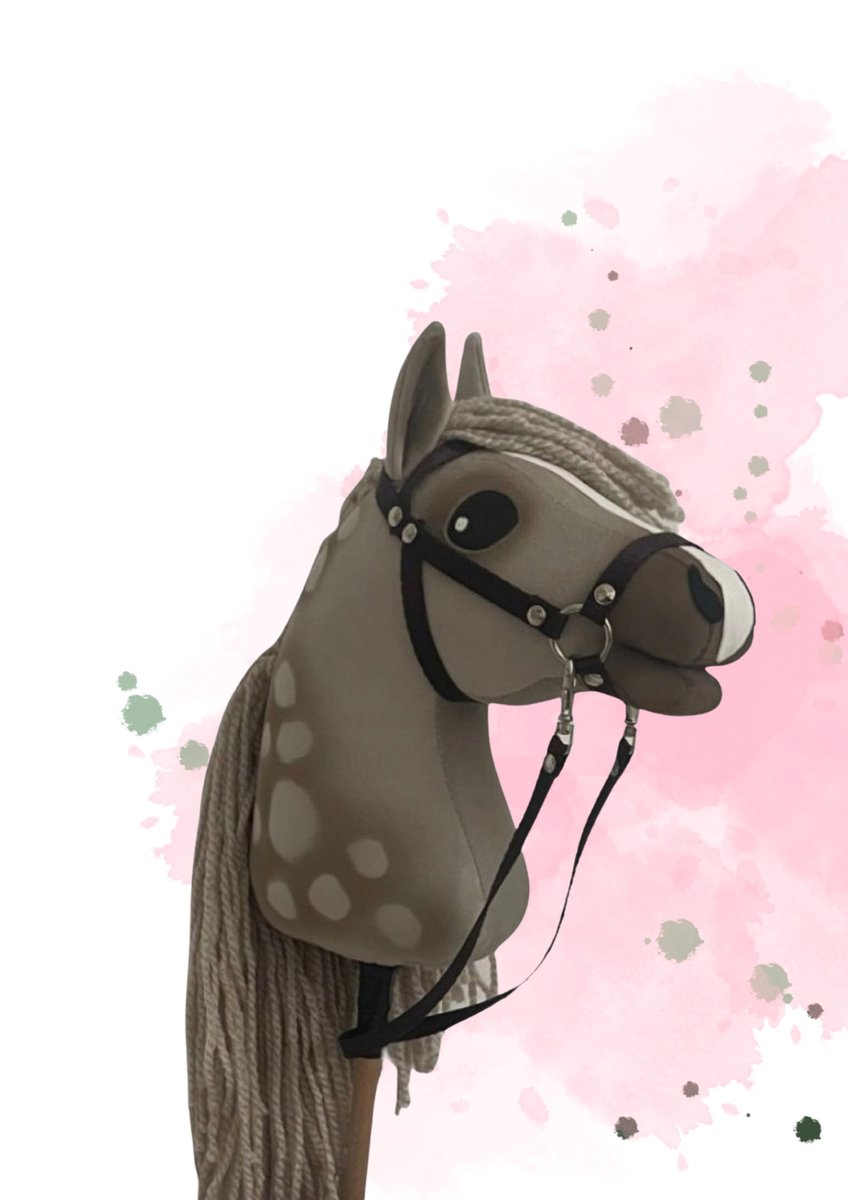 dreamhorsehobby HOBBY HORSE RĘKODZIEŁO HANDMADE -BEŻ KOŃ NA KIJU FORMAT A4