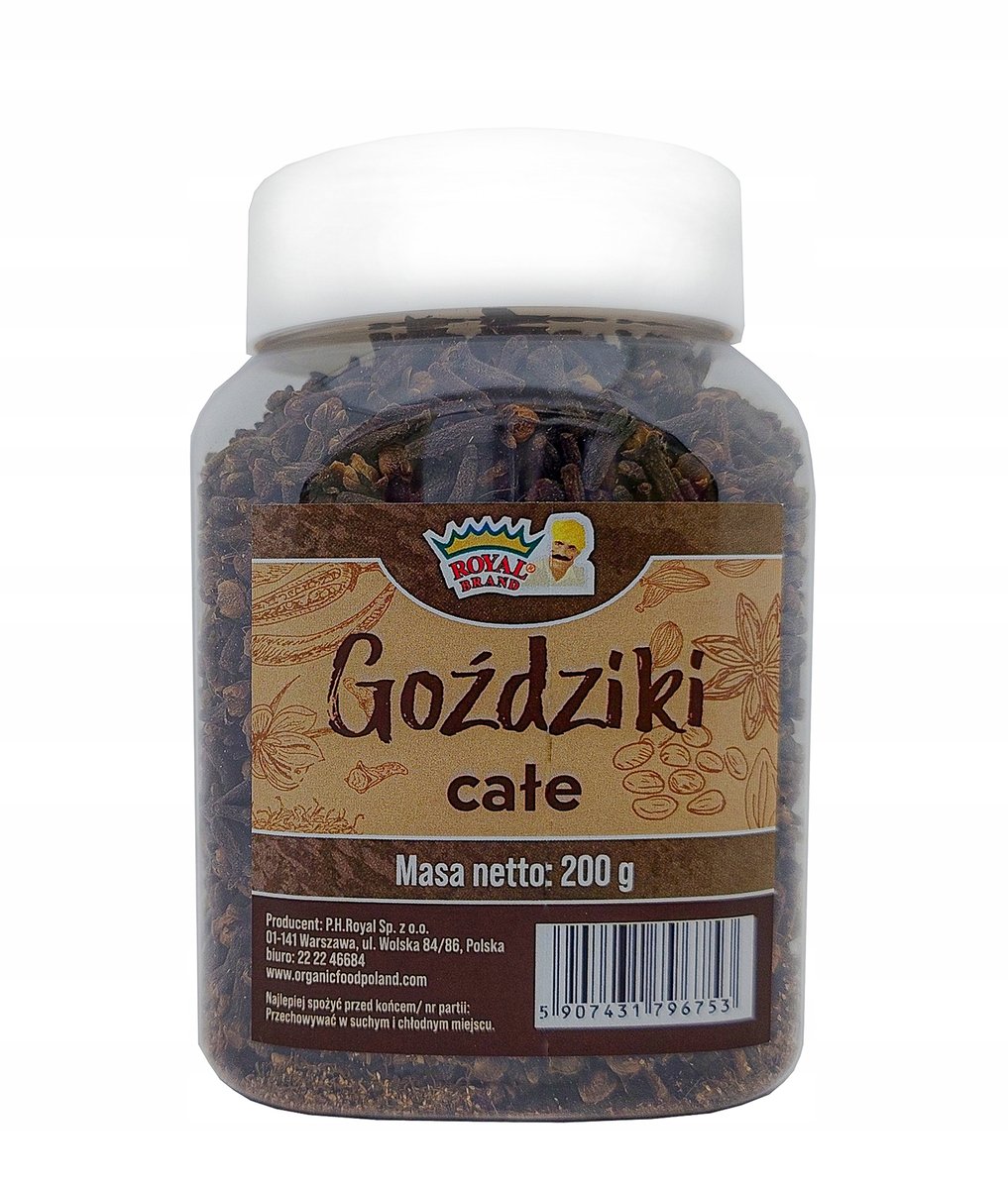 GOŹDZIKI CAŁE 200g ESENCJONALNY goździk cały GAT I w Słoiku Słoik