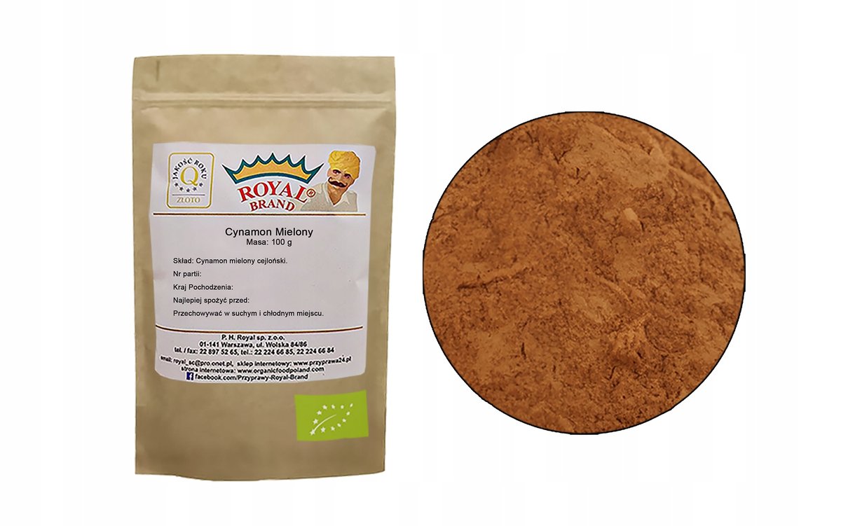 Cynamon CEJLOŃSKI Mielony BIO 100 g EKOLOGICZNY