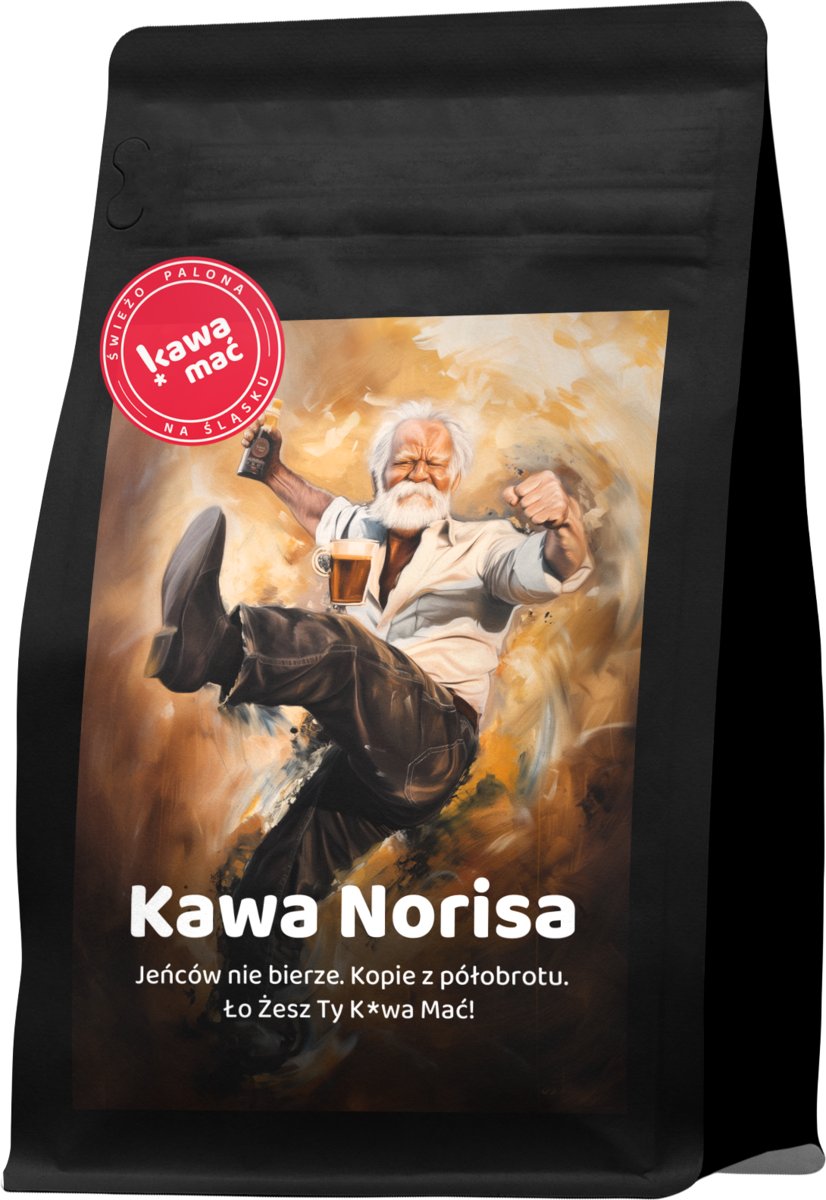 Kawa ziarnista świeżo palona Kawa Norisa mocna Meksyk Indie - 250g KawaMać