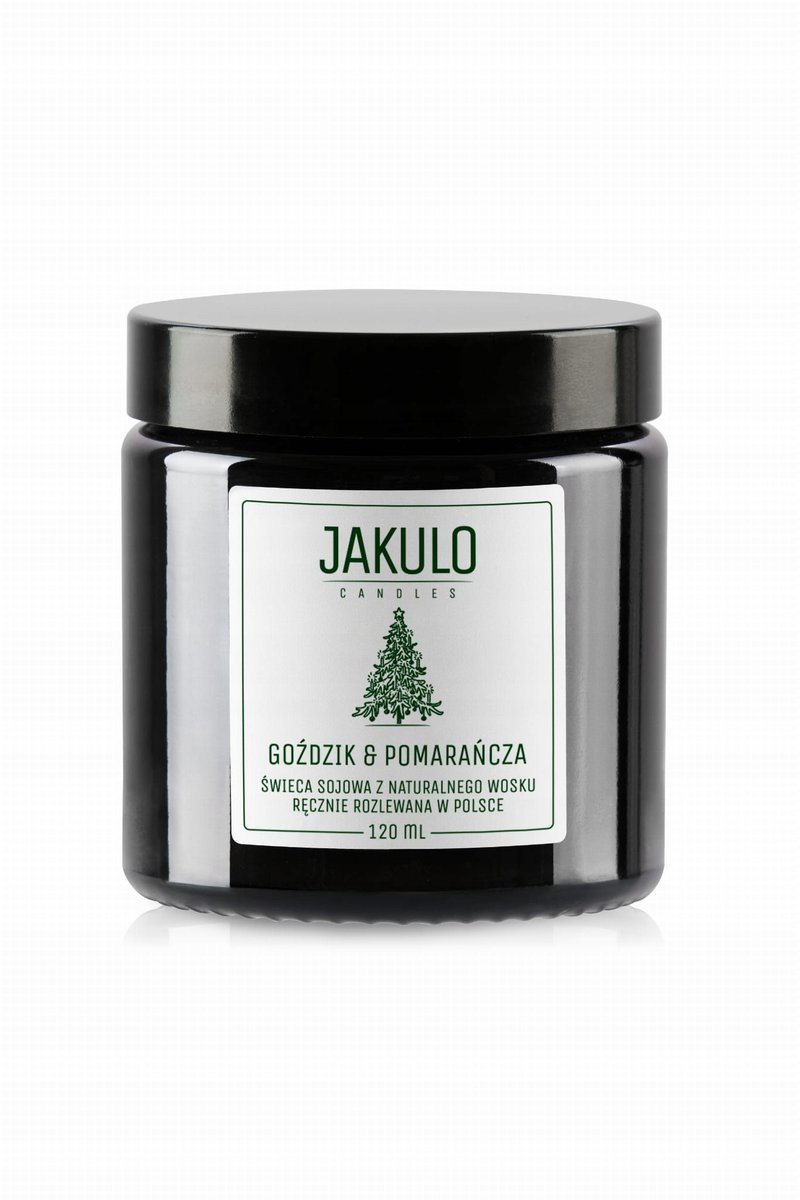 Świeca sojowa - Goździk i Pomarańcza 120ml JAKULO