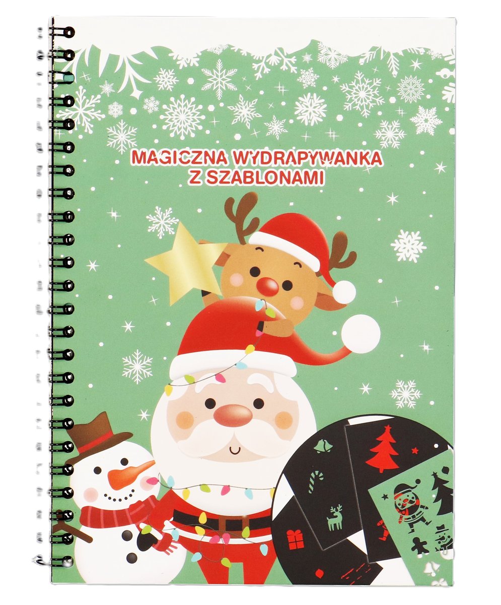 Wydrapywanka Świąteczna Z Szablonami