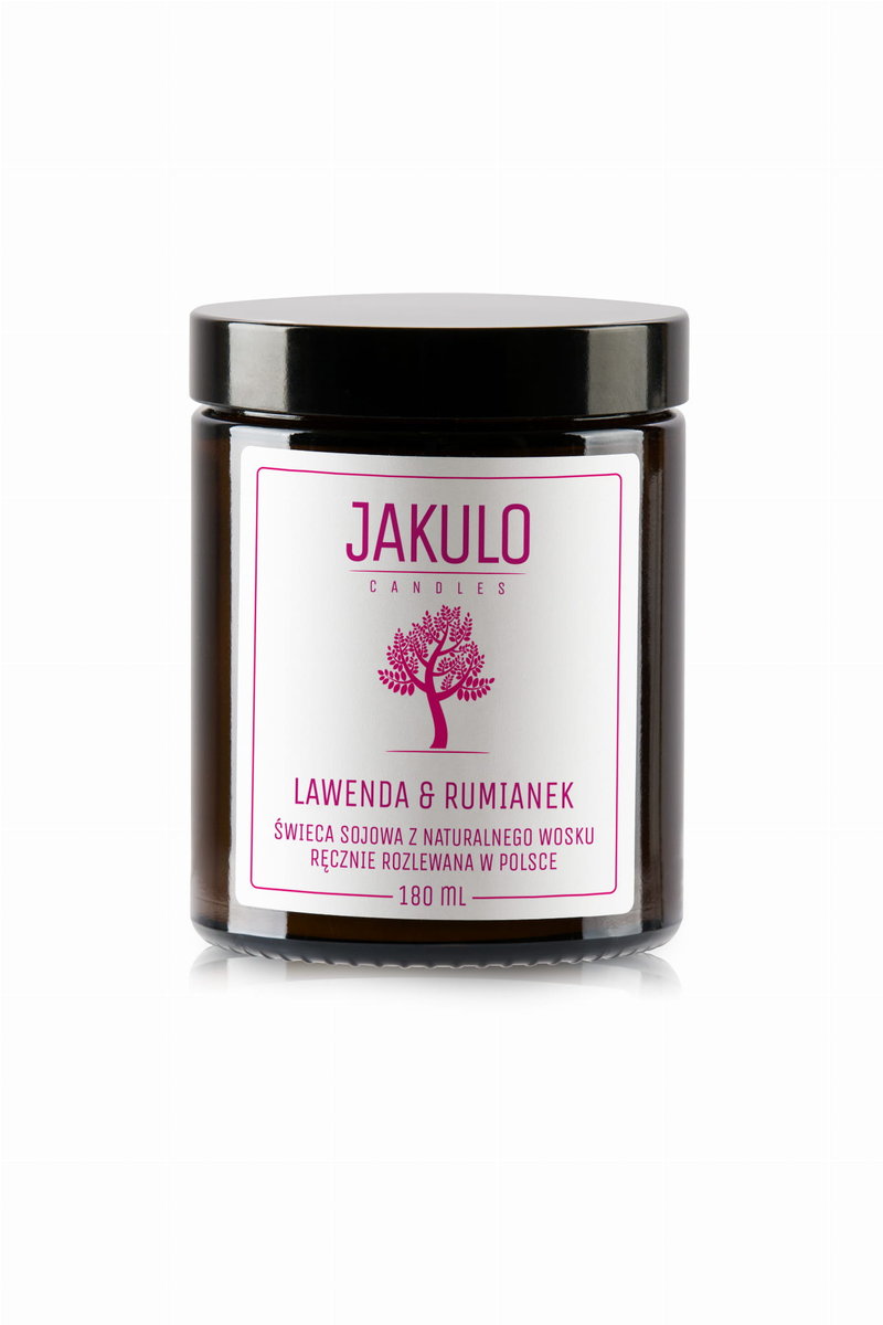 Świeca sojowa - Lawenda i Rumianek 180ml / JAKULO