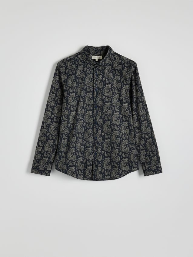 Reserved - Wzorzysta koszula slim fit - wielobarwny