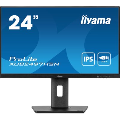 iiyama 24 cale XUB2497HSN-B2 IPS, USB-C Dock, HDMI, DP, 300cd, Pivot, HAS XUB2497HSN-B2
