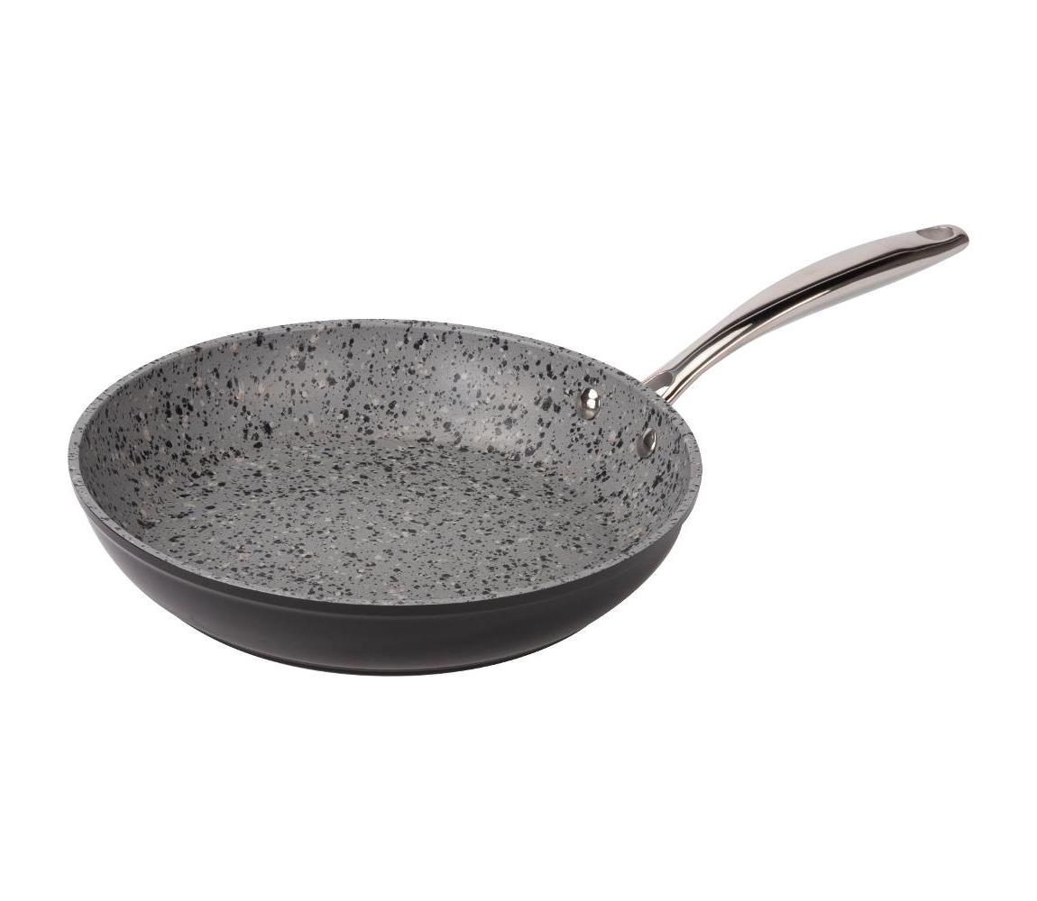 Lamart - Patelnia granitowa 26 cm czarny/szary/stal nierdzewna