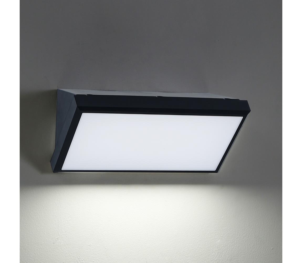 Brilagi - LED Kinkiet zewnętrzny TRIANGLE LED/20W/230V czarny IP65