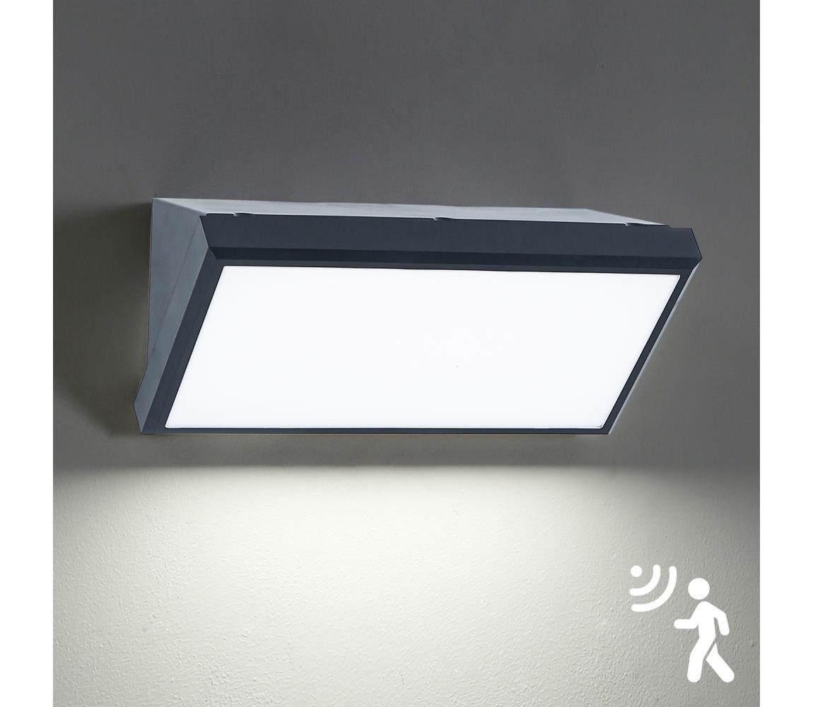 Brilagi - LED Kinkiet zewnętrzny z czujnikiem TRIANGLE LED/20W/230V IP65