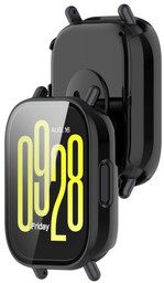 Bizon Etui ze szkłem do zegarka Case+Glass Watch do Xiaomi Redmi Watch 5 Lite, czarne