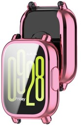 Bizon Etui z osłoną ekranu Case Watch Felipe do Xiaomi Redmi Watch 5 Lite, różowe