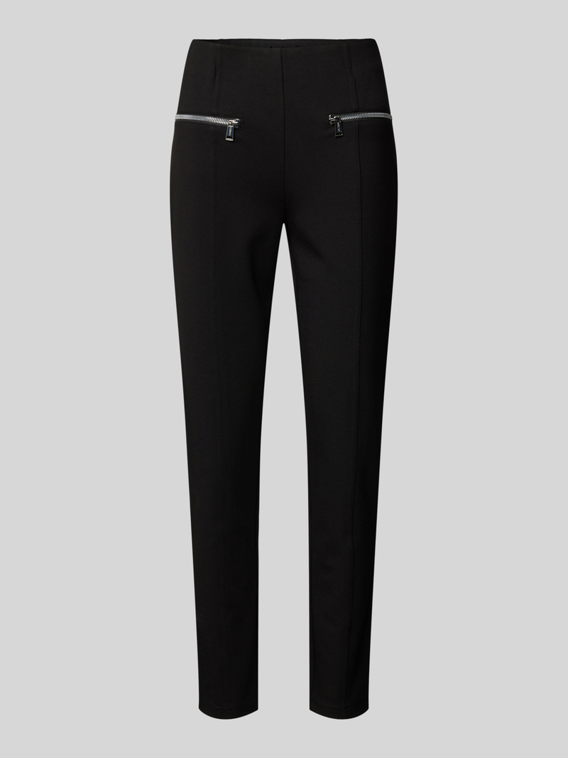 Legginsy o kroju slim fit z kieszeniami zapinanymi na zamek błyskawiczny model ‘NEW GISELE’
