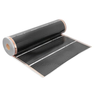 Folia grzewcza pod panele MISSION AIR W/m2 Black Silver 10m2 (10m x 100cm) + regulator Leo Biały Wi-Fi