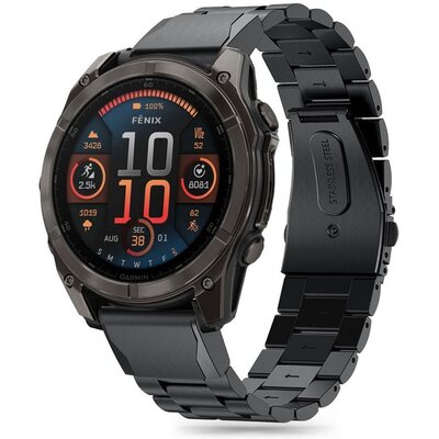 Pasek TECH-PROTECT Stainless do Garmin Fenix 5X/5X Plus/6X/6X Pro/7X/8 (51 mm) Czarny