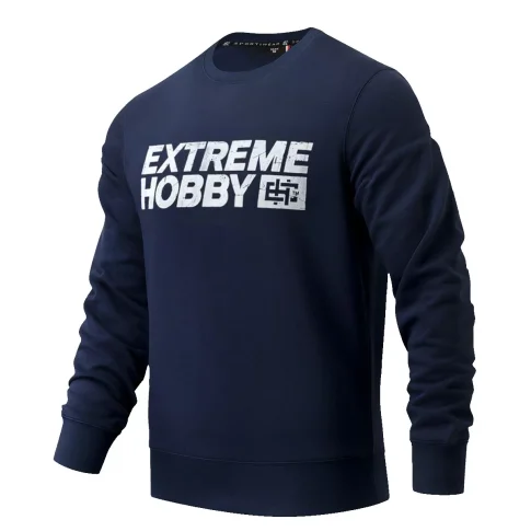 Extreme Hobby Bluza Bez Kaptura Crewneck BLOCK 2024 Navy