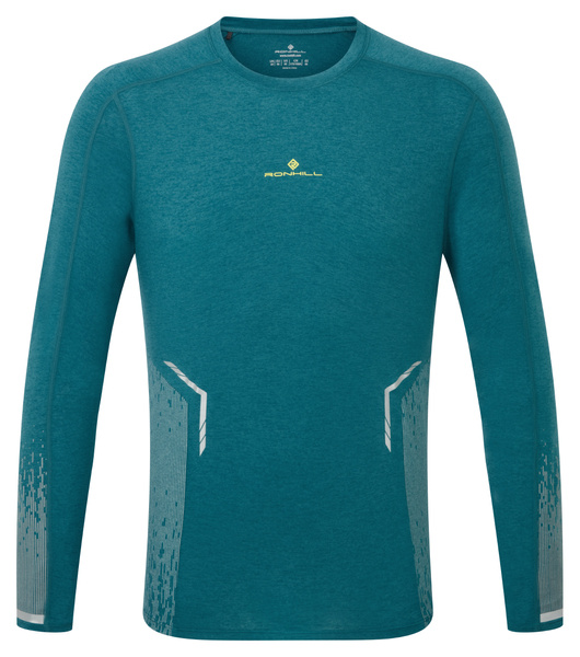 RONHILL Koszulka do biegania męska z długim rękawem TECH REFLECT L/S TEE deep teal