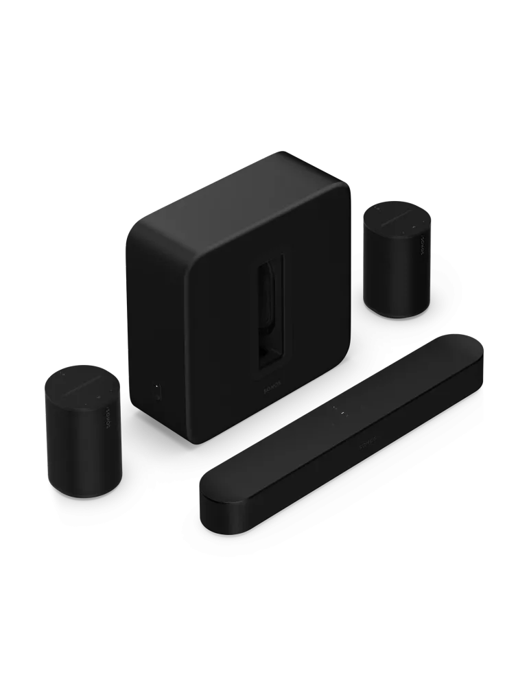 Sonos Beam (Gen 2) + Sub 4 + 2x Era 100 Czarny