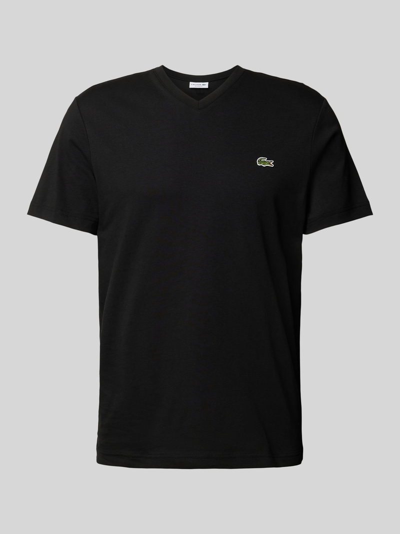 T-shirt z wyhaftowanym logo model ‘Basic’