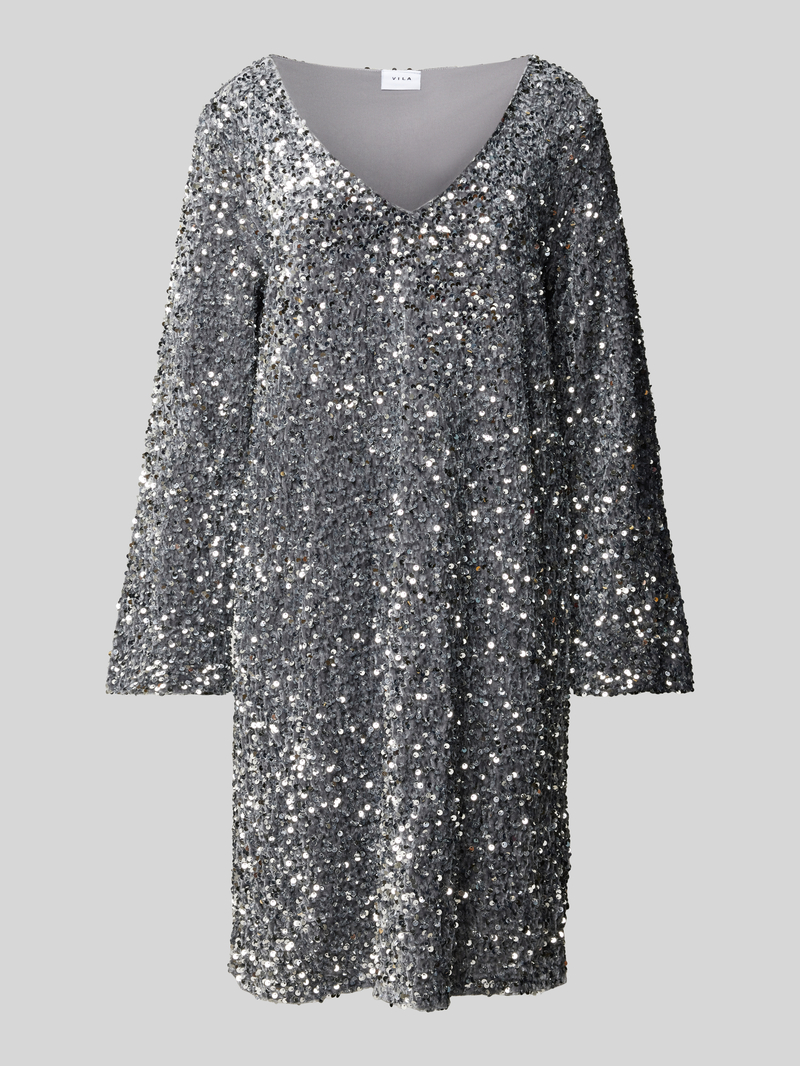 Sukienka mini z cekinowym obszyciem model ‘FAITH’