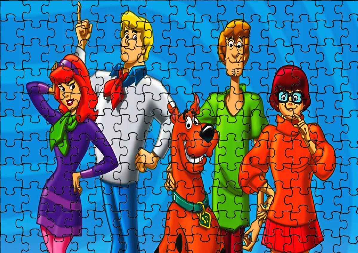 Puzzle Układanka 96 el : Scooby Doo + Woreczek Z Nadrukiem