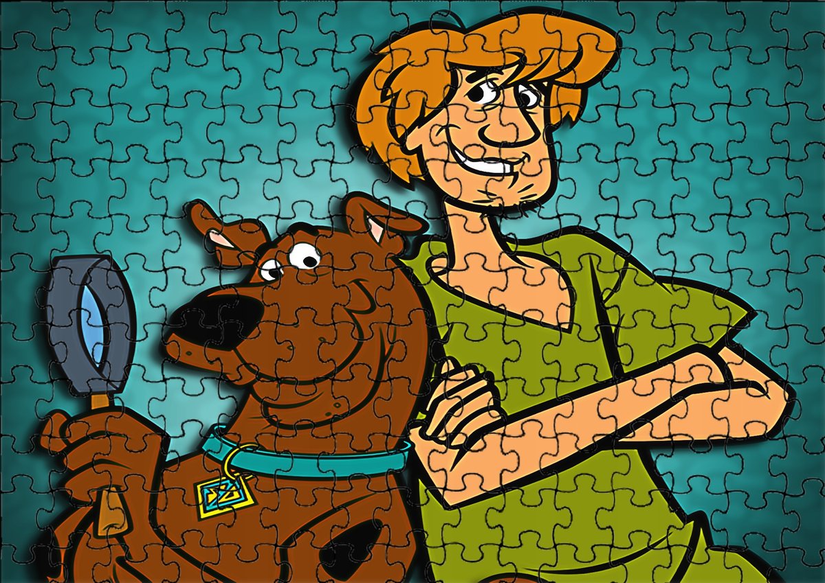 Puzzle Układanka 70 el : Scooby Doo + Woreczek Z Nadrukiem