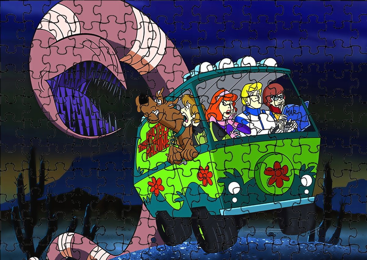 Puzzle Układanka 35 el : Scooby Doo + Woreczek Z Nadrukiem