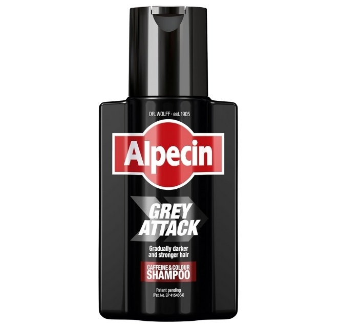 Alpecin Grey Attack, Szampon przeciw siwieniu włosów, 200ml