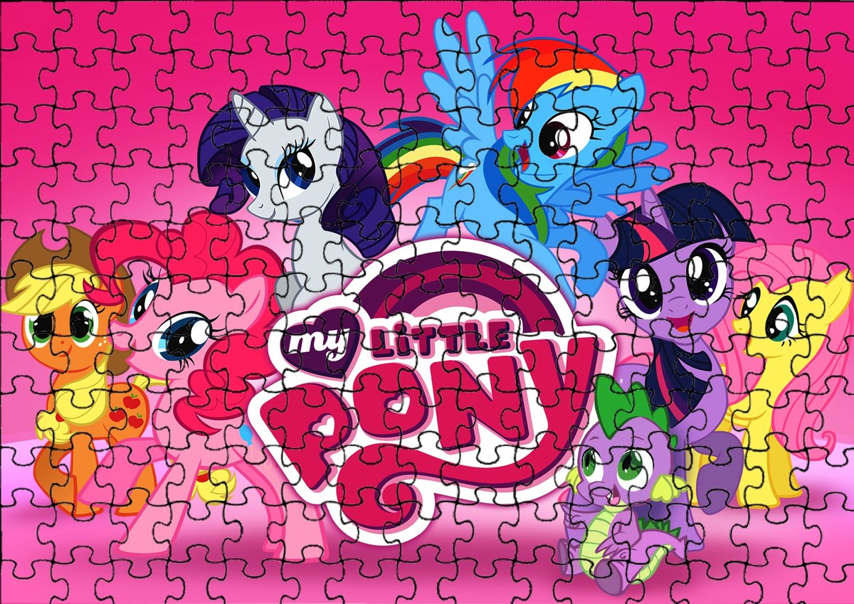 Puzzle Układanka 192 el : My Litlle Pony + Woreczek Z Nadrukiem