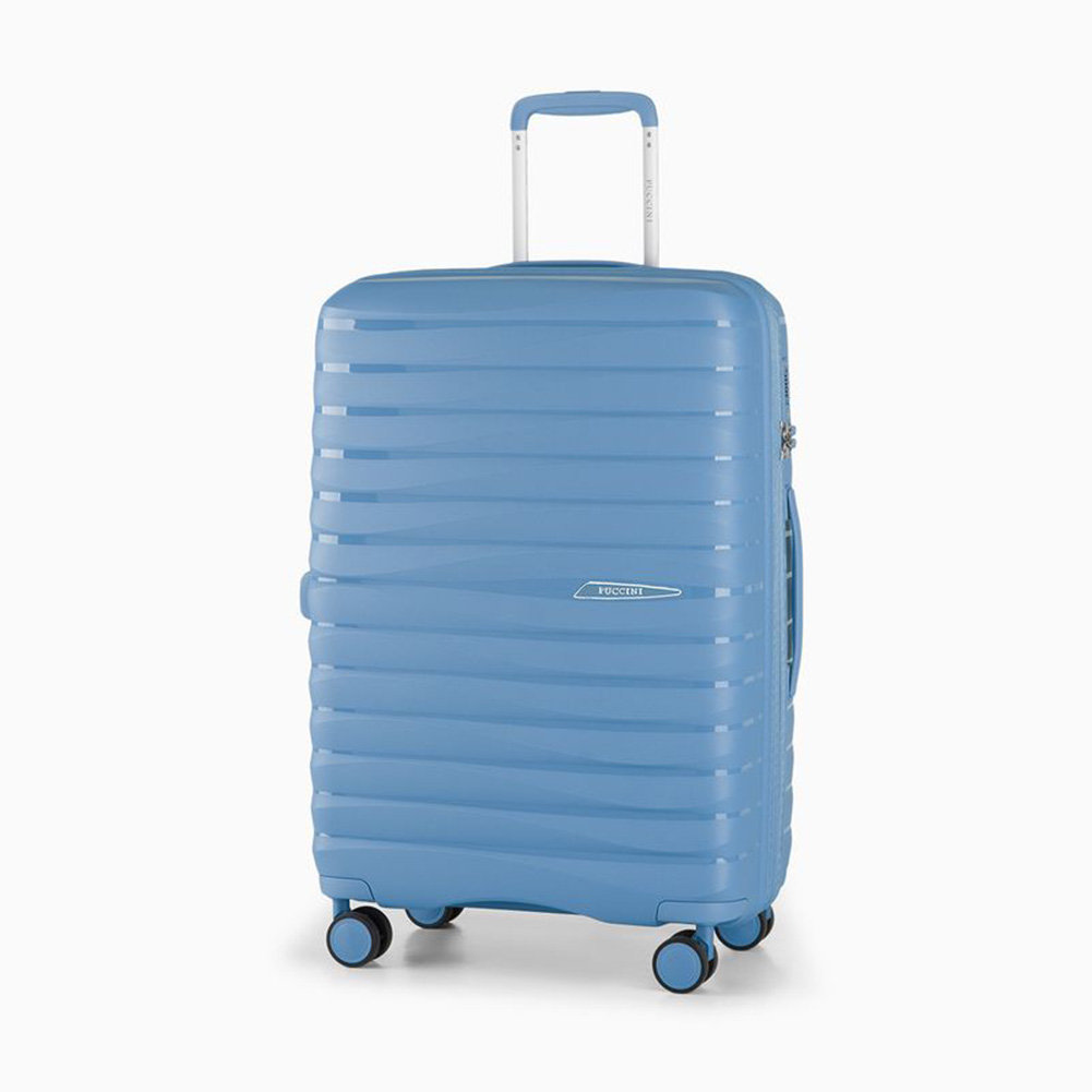 Średnia walizka PUCCINI MAURITIUS PP025B 7 Niebieska