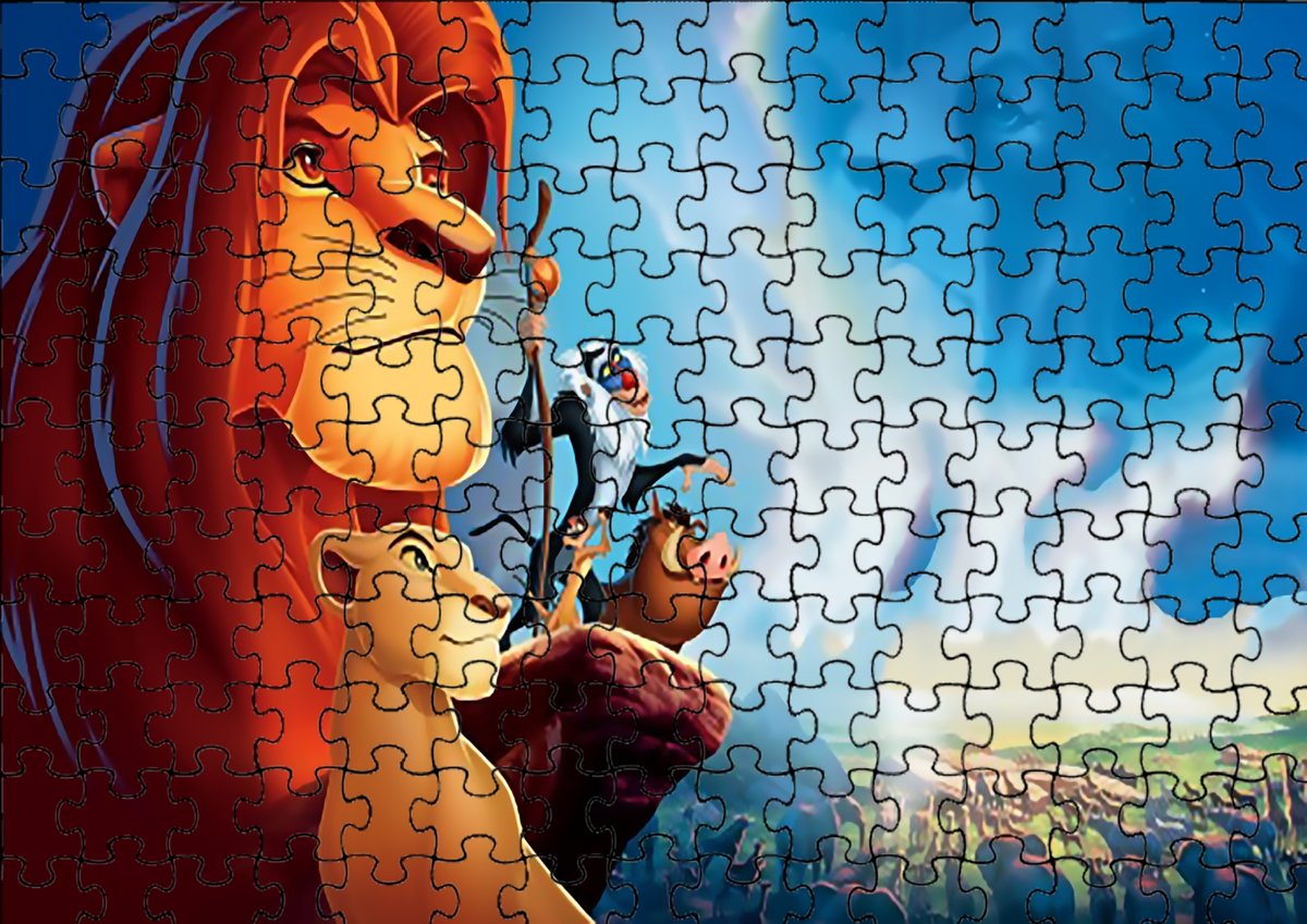 Puzzle Układanka 70 el :Król Lew Timon Pumb + Woreczek Z Nadrukiem