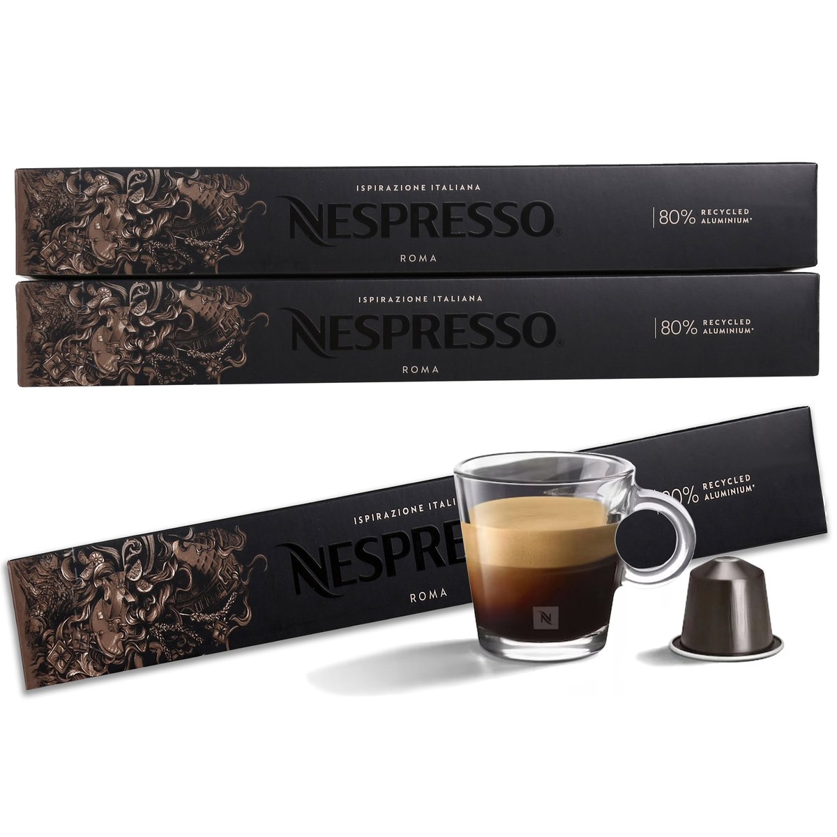 Kawa w kapsułkach o smaku ISPIRAZIONE ROMA NESPRESSO 30 kapsułek