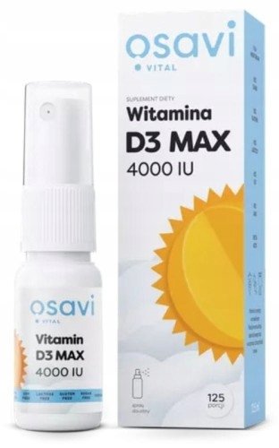 Osavi Witamina D3 Spray Doustny, MAX 4000IU - 12.5 ml.