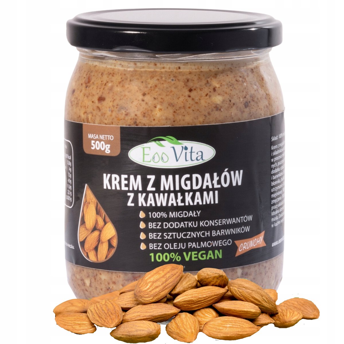 Krem migdałowy z kawałkami 500g