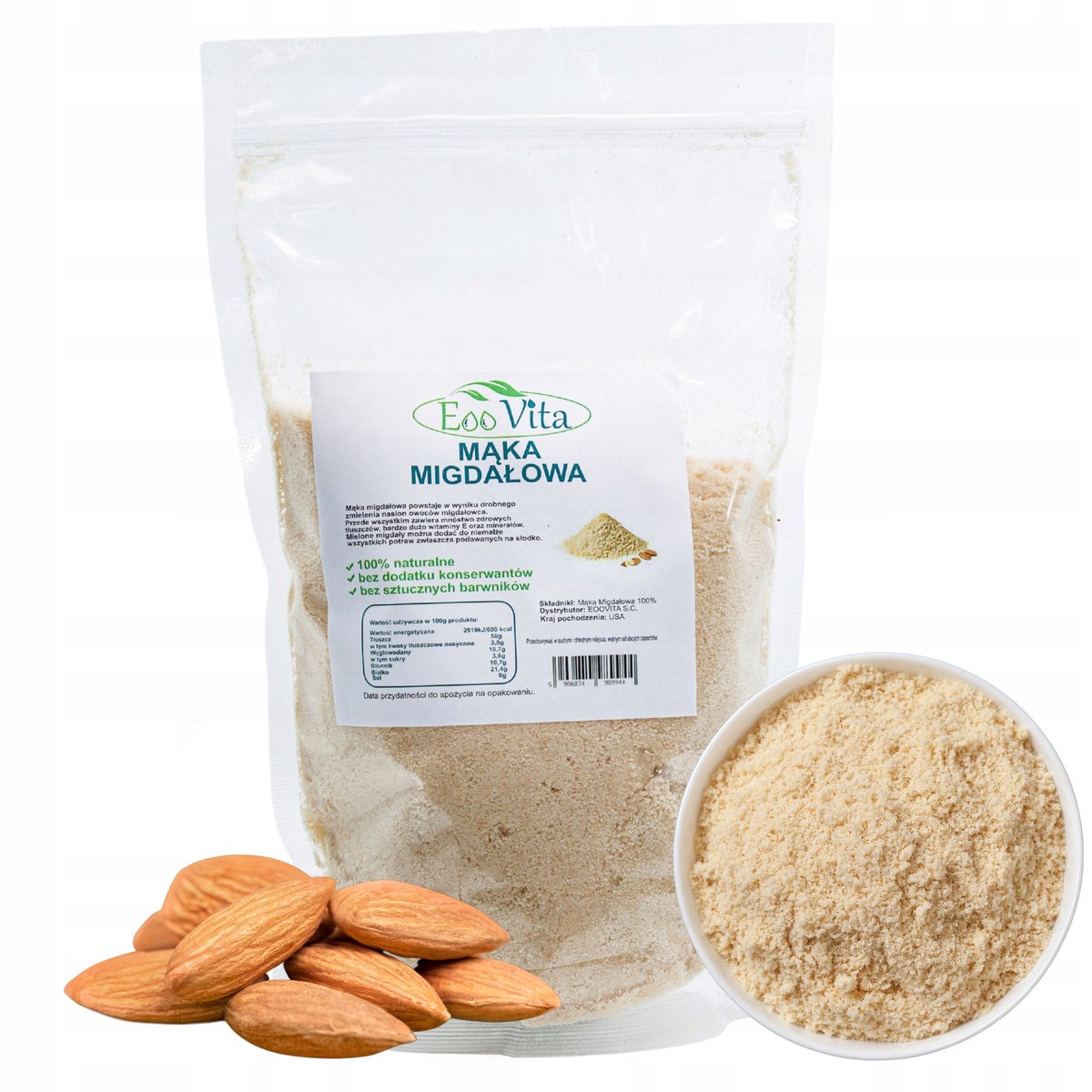 Mąka Migdałowa 500g