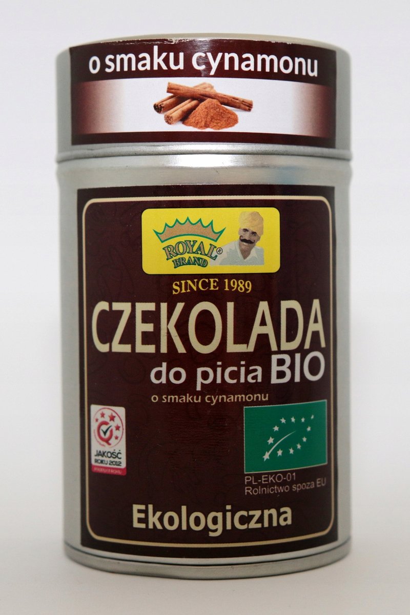 Royal Brand CZEKOLADA BIO DO PICIA Z DODATKIEM CYNAMONU 100G