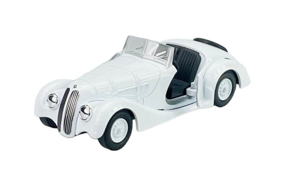 WELLY OLD TIMER BMW 328 BIAŁY BEZ DACHU 1:34