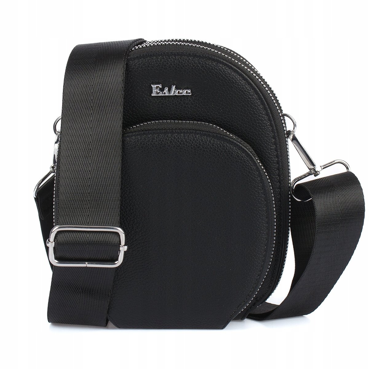 TOREBKA KOPERTÓWKA DAMSKA ETUI NA TELEFON PORTFEL MINI LISTONOSZKA CZARNA