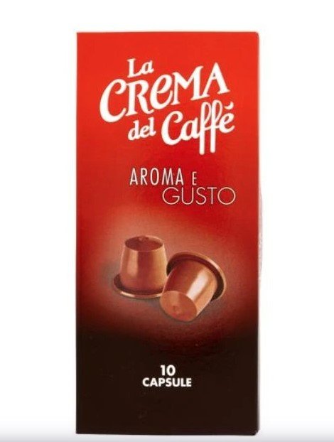 LA CREMA DEL CAFFE AROMA E GUSTO 10 SZT. - KAPSUŁY DO NESPRESSO
