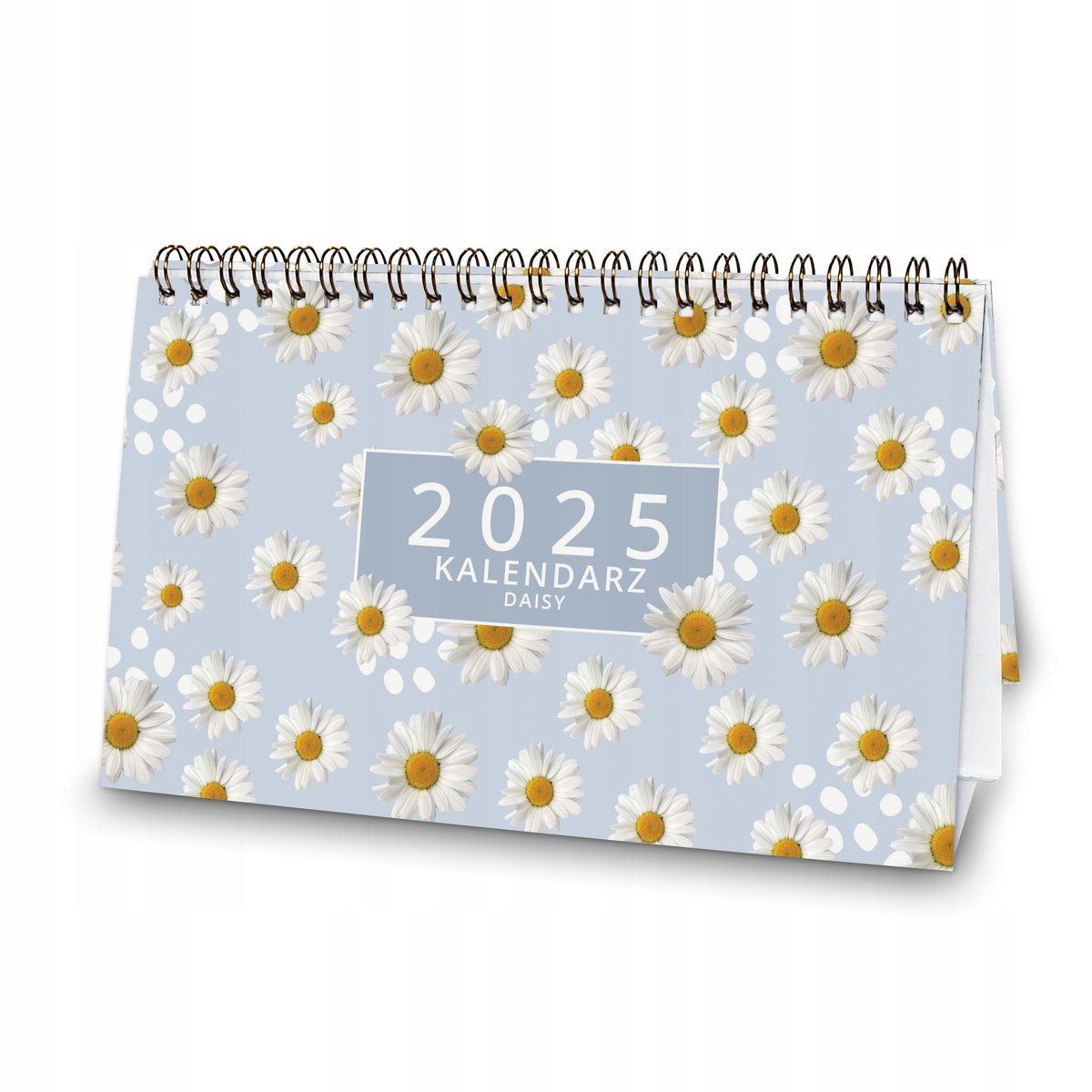 Kalendarz biurkowy 2025 Daisy na biurko stojący STOKROTKI