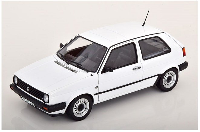 Norev Vw Golf 2 Cl 1988 White 1:18 188561