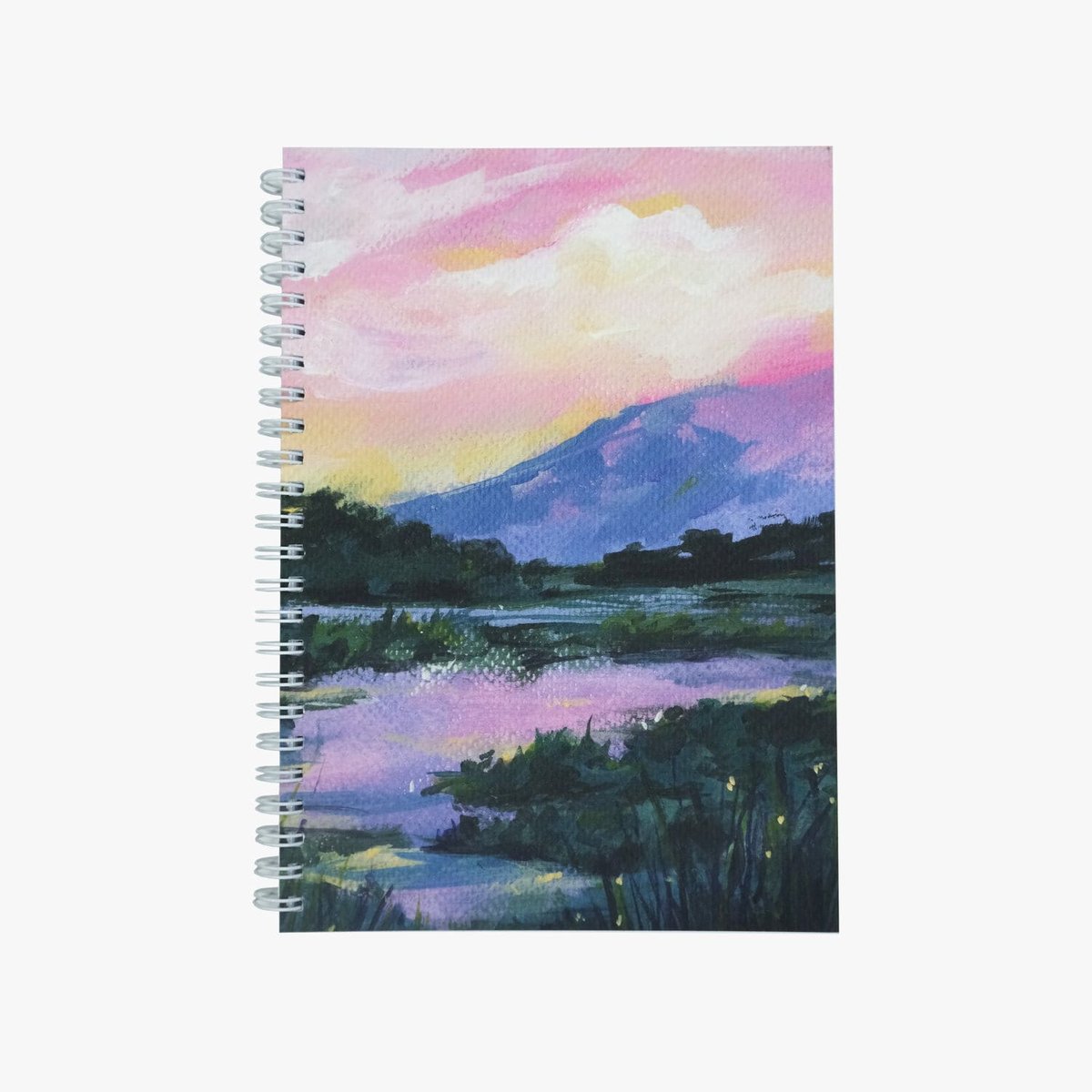 Serenity Valley — kołozeszyt w kropki (A5), miękka oprawa, 120 gsm