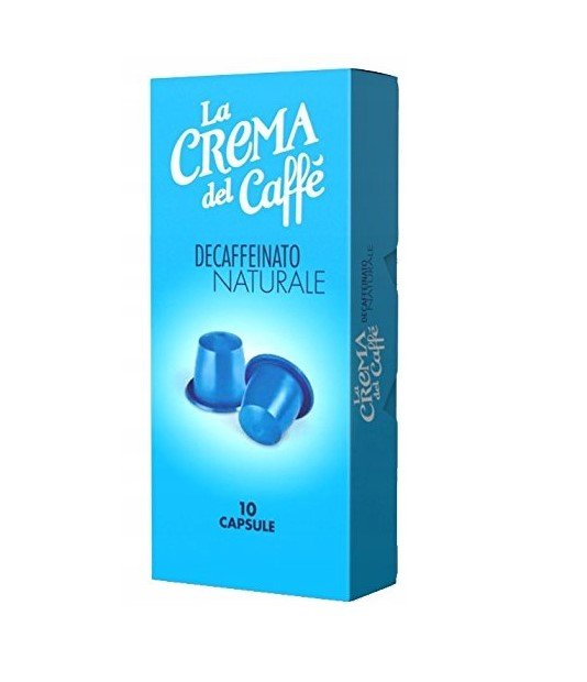 LA CREMA DEL CAFFE DECAFFEINATO NATURALE 10 SZT. - KAPSUŁY DO NESPRESSO