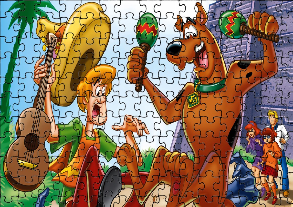 Puzzle Układanka 24 el : Scooby Doo + Woreczek Z Nadrukiem