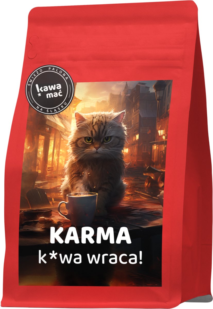 Kawa ziarnista świeżo palona Karma Arabica Etiopia Kostaryka 150g KawaMać